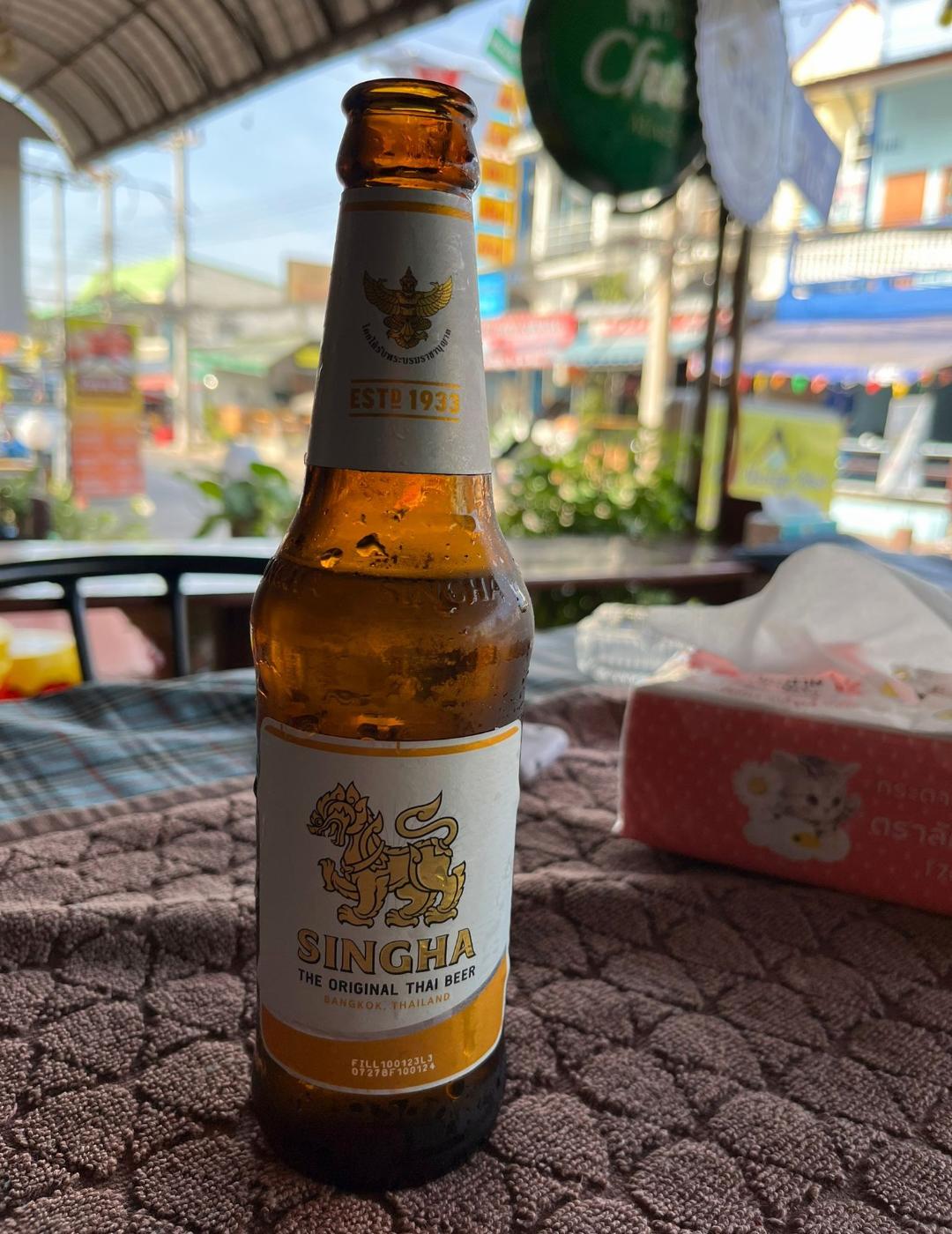 Thajské pivo.