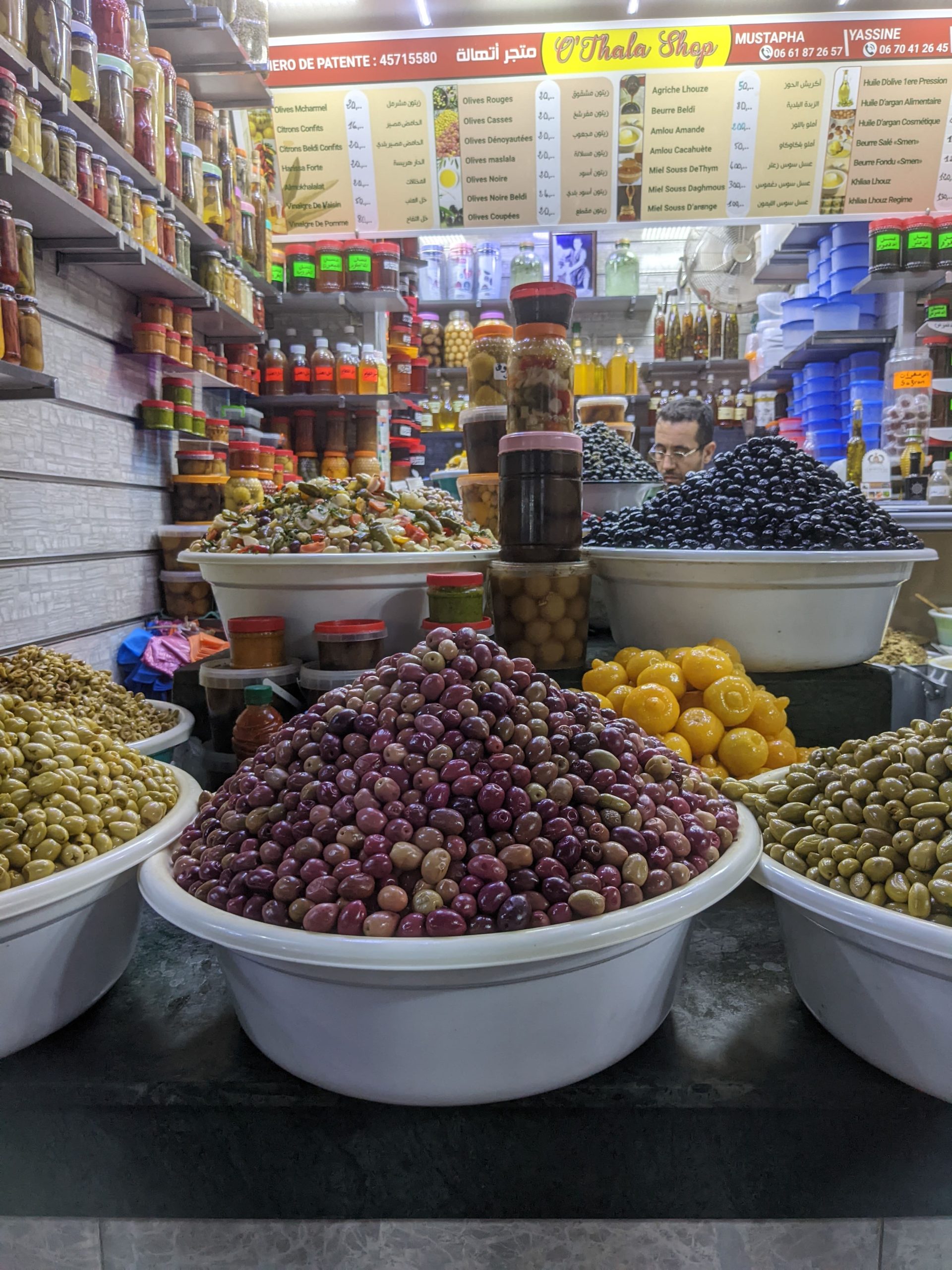Predavači olív v Maroku.