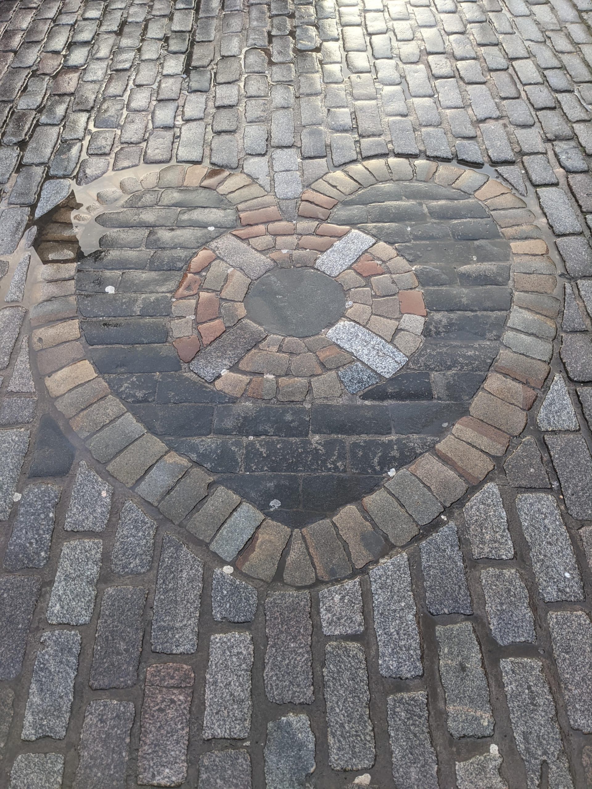Mozaikové srdce Heart of Midlothian.