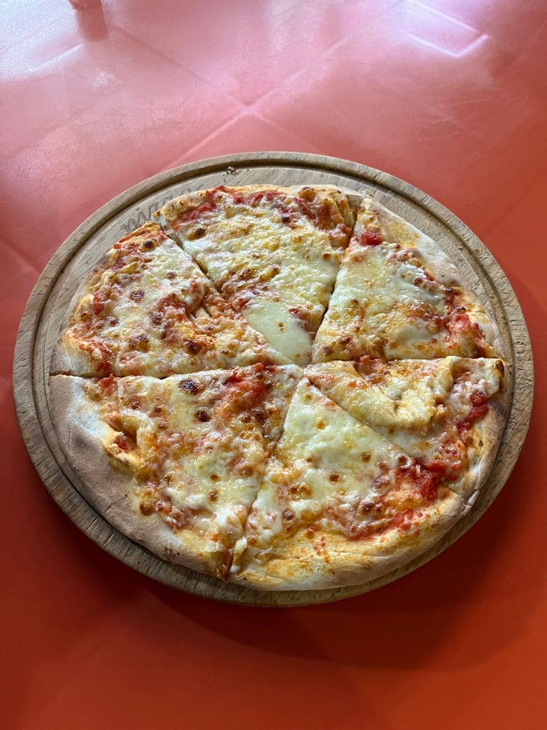 Margherita pizza.